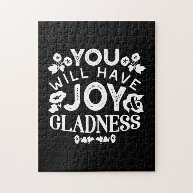 Puzzle Faith and Happiness – Joy and Gladness Quotes (Vertical)