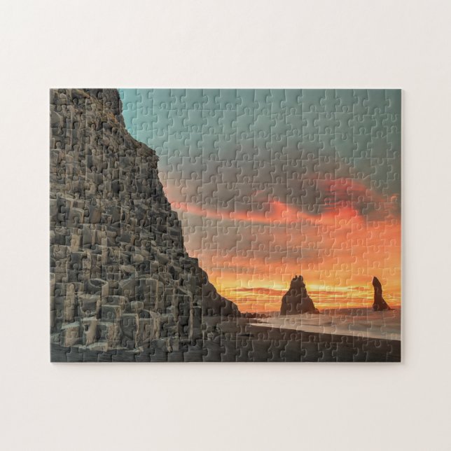 Puzzle Falaises marines de Reynisdrangar en Islande styli (Horizontal)