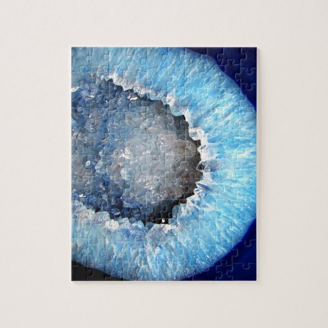 Puzzle Falln Geode en cristal bleu (Vertical)