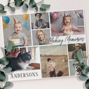 Puzzle Famille 8 Collage photo avec texte