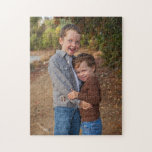 Puzzle Famille Amour Frères Photo personnalisée<br><div class="desc">customisez avec votre photo pour toute occasion,  cadeau spécial ou souvenir de vos vacances en famille. orientation portrait.</div>