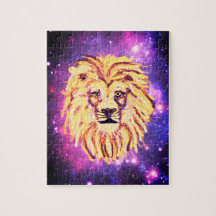 Puzzle Famille amusante Galaxie Lion Animaux Enfants