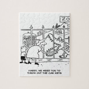 Puzzle Famille au Zoo. Papa avalé par Alligator