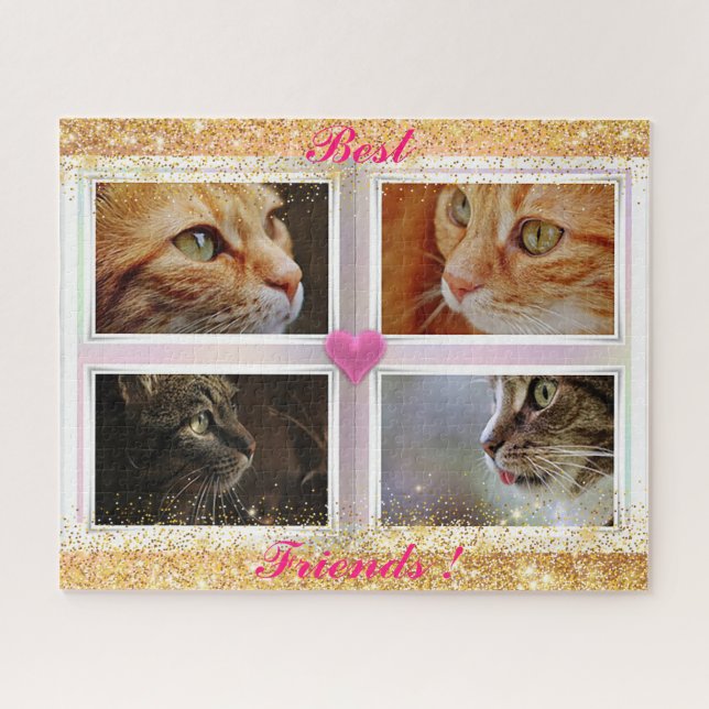 Puzzle Famille Chats Cadeau Populaire (Horizontal)