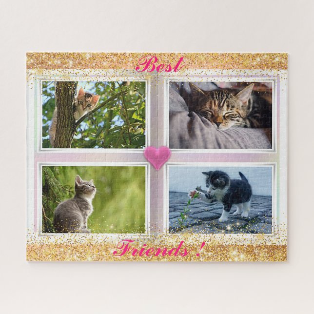 Puzzle Famille Chats Cadeau Populaire (Horizontal)