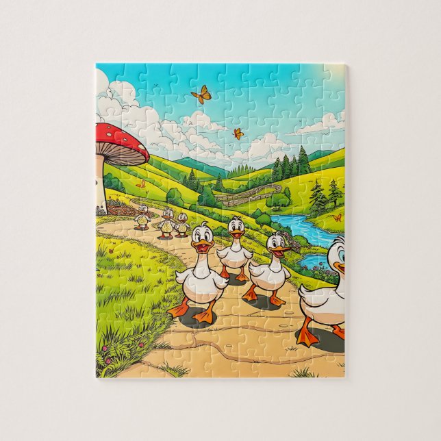 Puzzle Famille de canards (Vertical)