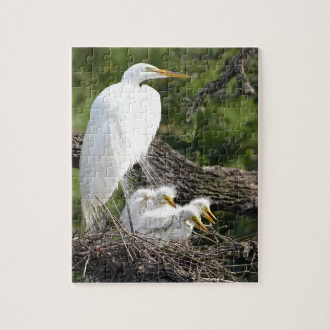 Puzzle Famille de héron de Milou (Vertical)