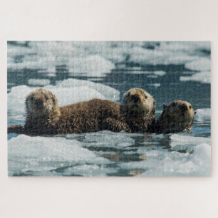 Puzzle Famille de loutre de mer