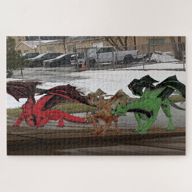 Puzzle Famille Dragon (Horizontal)