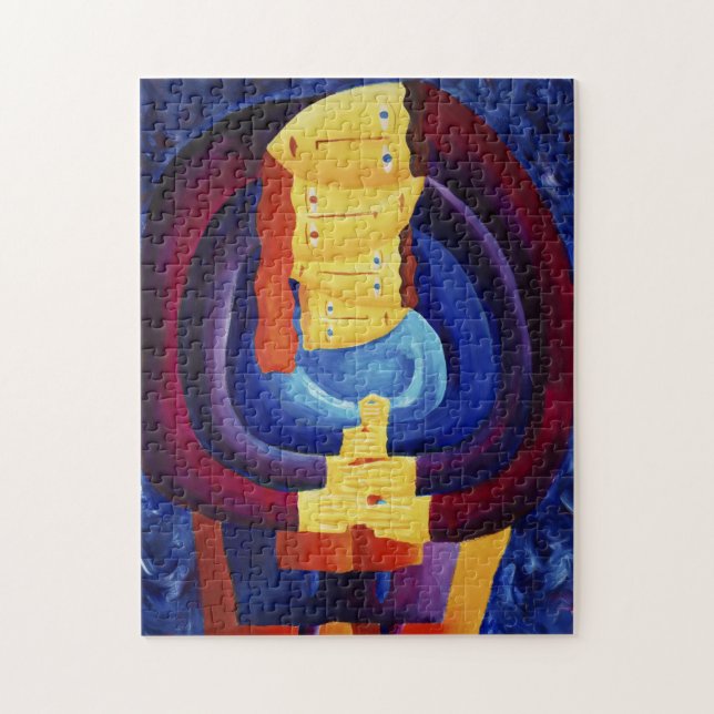 Puzzle Famille Ensemble Moderne Peinture Portrait Art (Vertical)