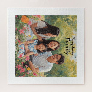 Puzzle Famille Heureuse Personnalisée