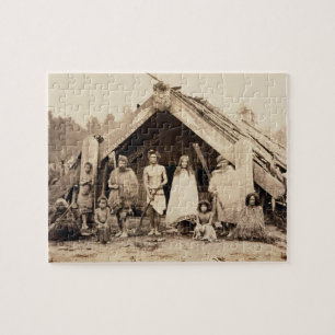 Puzzle Famille maorie, Nouvelle Zélande, c.1880s (copie