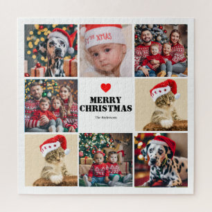 Puzzle Famille Noël 8 Photo Collage
