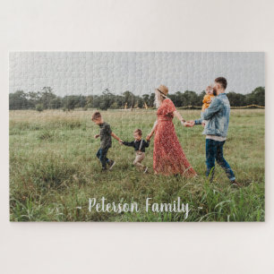 Puzzle Famille Photo Fun Jeu Nuit Personnaliser le nom