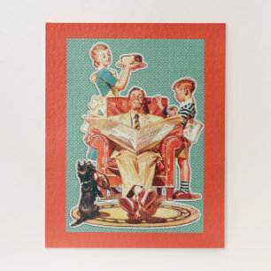 Puzzle Famille Retro des années 1950