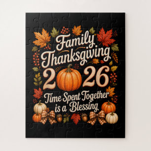 Puzzle Famille Thanksgiving 2026 Équipe de Thanksgiving