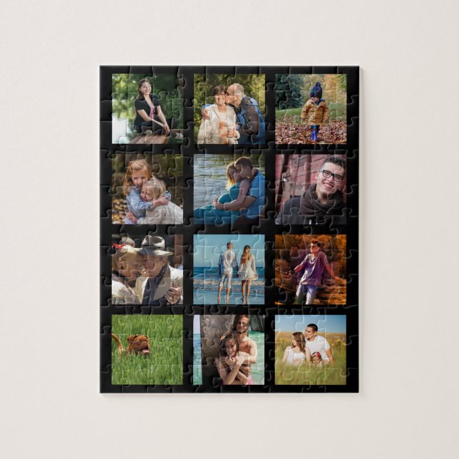 Puzzle Family Photo Collage Portraits (Vertical)