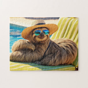 Puzzle Fantaisie dans les lunettes de soleil près de la p