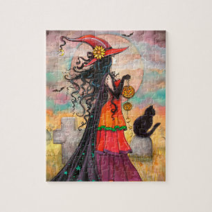 Puzzle Fantaisie de la sorcière pour Halloween par Molly