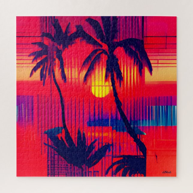 Puzzle Fantaisie d'évasion tropicale (Vertical)