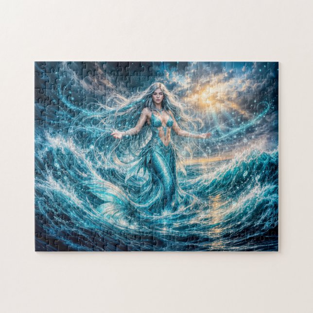Puzzle Fantaisie dynamique Sirène dans la magie de l'océa (Horizontal)