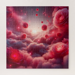 Puzzle Fantaisie Romantique Rêveuse Roses Amour