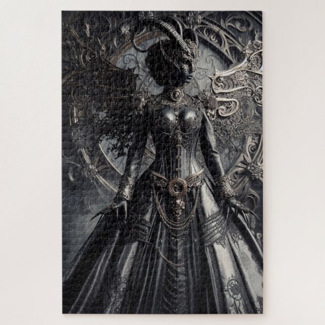 Puzzle Fantaisie Steampunk Ténèbres Démon Mode  (Vertical)