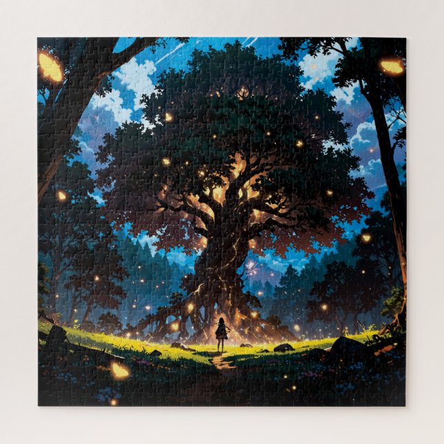 Puzzle Fantasy anime style forest (Vertical)