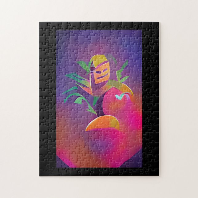 Puzzle Fantôme d'un popsicle mangue art numérique abstrai (Vertical)