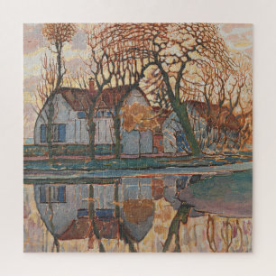 Puzzle Farm near Duivendrecht Mondrian Dutch Landscape
