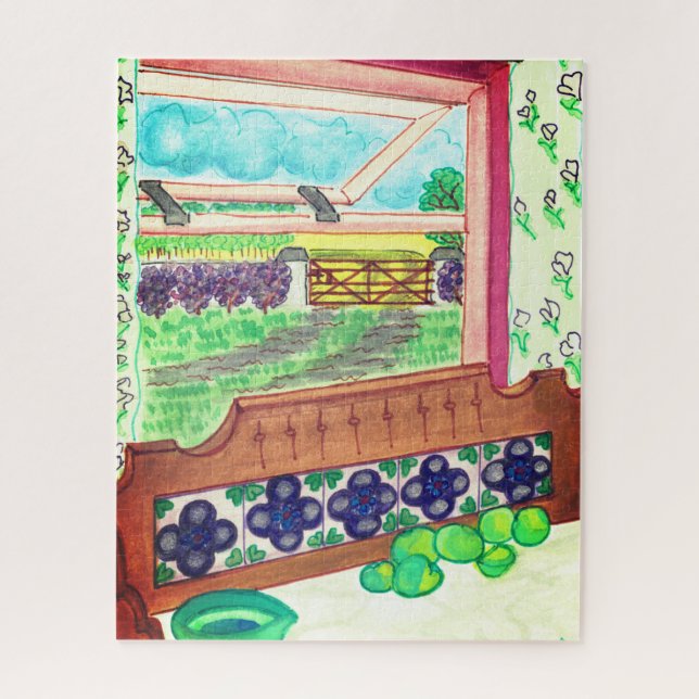 Puzzle Farmhouse Window (Vertical)