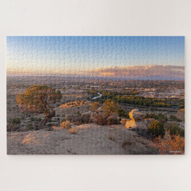 Puzzle Farmington, Nouveau-Mexique à Dusk (Horizontal)
