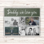Puzzle Father with Kids and Family Dad 6 Photo Collage<br><div class="desc">Father with Kids and Family Dad 6 Photo Collage puzzle. Collage of 6 photos, father`s name with a sweet message in a trendy script and names of children overlaying the images. Add your 6 favorite family photos. Lovely keepsake and a gift for a birthday, Father`s Day or Christmas for a...</div>