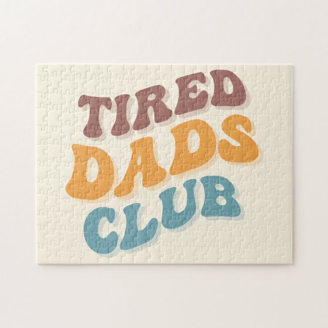 Puzzle Fatigué Dads Club Funny (Horizontal)