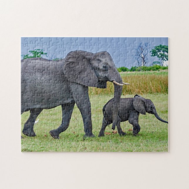 Puzzle Faune Elephant Calf Photo (Horizontal)