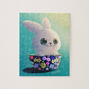 Puzzle Faune mignonne du gardien du printemps : Lapin en