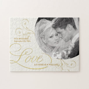 Puzzle Faveurs de mariage - casse-tête faite sur commande
