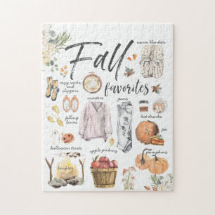 Puzzle Favoris d'automne branchés Illustrations d'aquare