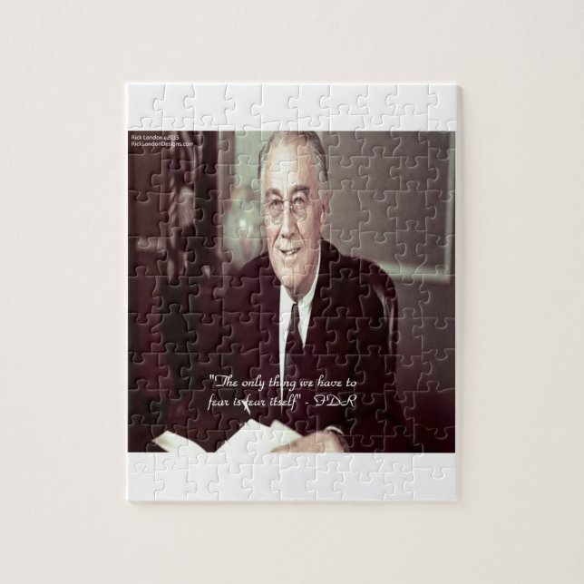 Puzzle FDR & Citation : « Rien à craindre » (Vertical)