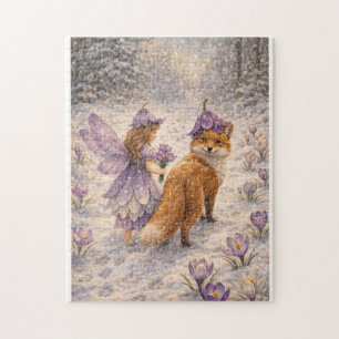 Puzzle Fée de la fleur de crocus