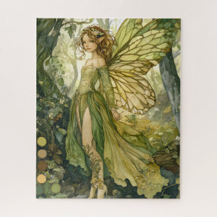 Puzzle Fée de la forêt enchantée avec des ailes