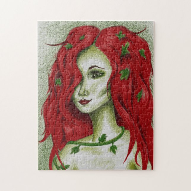 Puzzle Fée du lierre Femme rousse Pixie Art Fantastique (Vertical)
