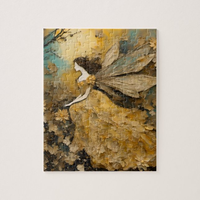 Puzzle Fée en Jaune (Vertical)