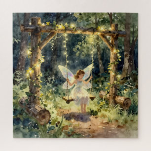Puzzle Fée enchantée dans un pot dans une forêt magique
