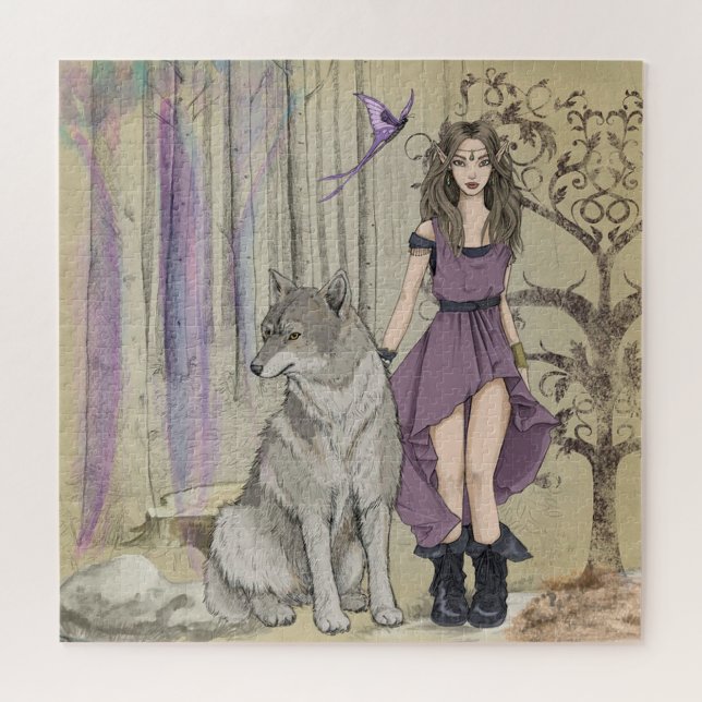 Puzzle Fée et loup (Horizontal)