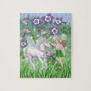 Puzzle féerique de licorne