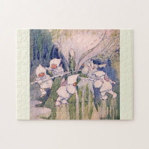 Puzzle Fées de la neige faisant de la neige