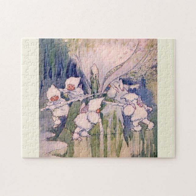 Puzzle Fées de la neige faisant de la neige (Horizontal)