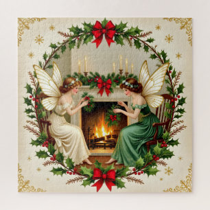 Puzzle Fées victoriennes esprit de Noël