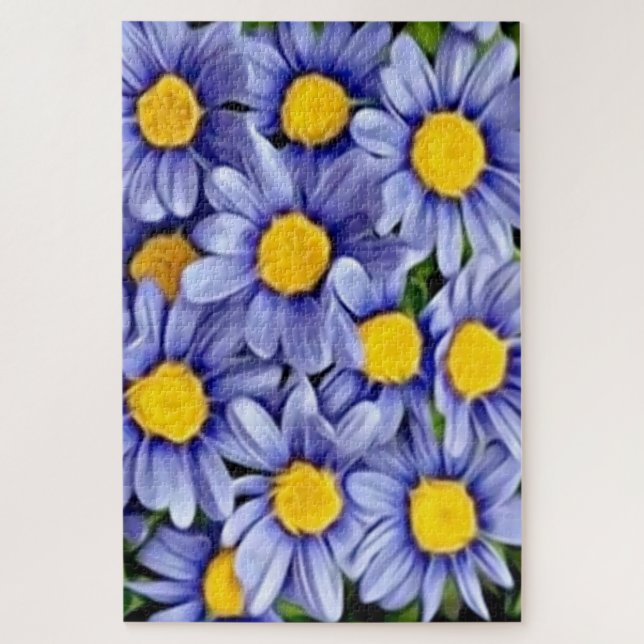 Puzzle Felicia Blue Daisies (Vertical)